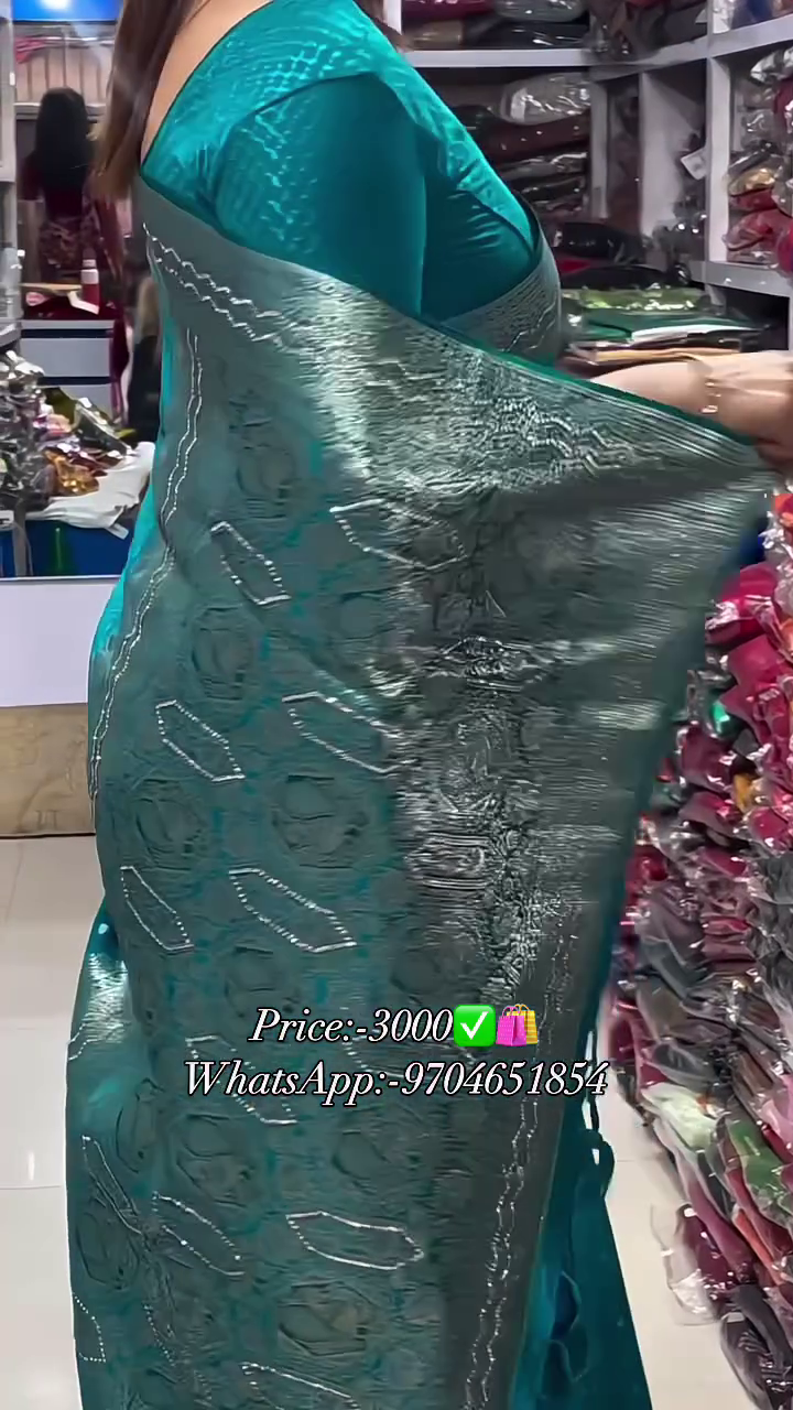 Luxury Teal Green Silk Saree with Heavy Silver Zari Brocade and Floral Weave for Weddings249